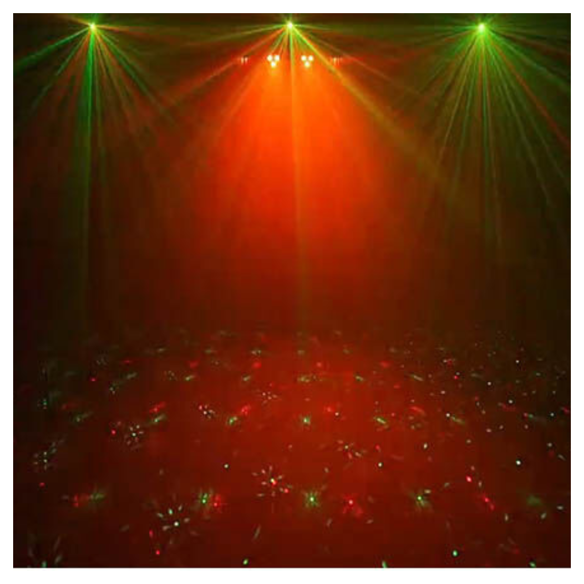 LIGHT4ME T-BAR LED PAR DERBY LASER Disco Light Multi-Effect Set