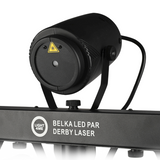 LIGHT4ME T-BAR LED PAR DERBY LASER Disco Light Multi-Effect Set