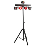 LIGHT4ME T-BAR LED PAR DERBY LASER Disco Light Multi-Effect Set