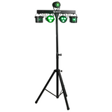 LIGHT4ME T-BAR LED PAR DERBY LASER Disco Light Multi-Effect Set
