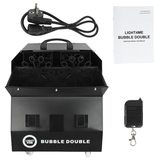 LIGHT4ME BUBBLE DOUBLE Bubble Machines 300W black