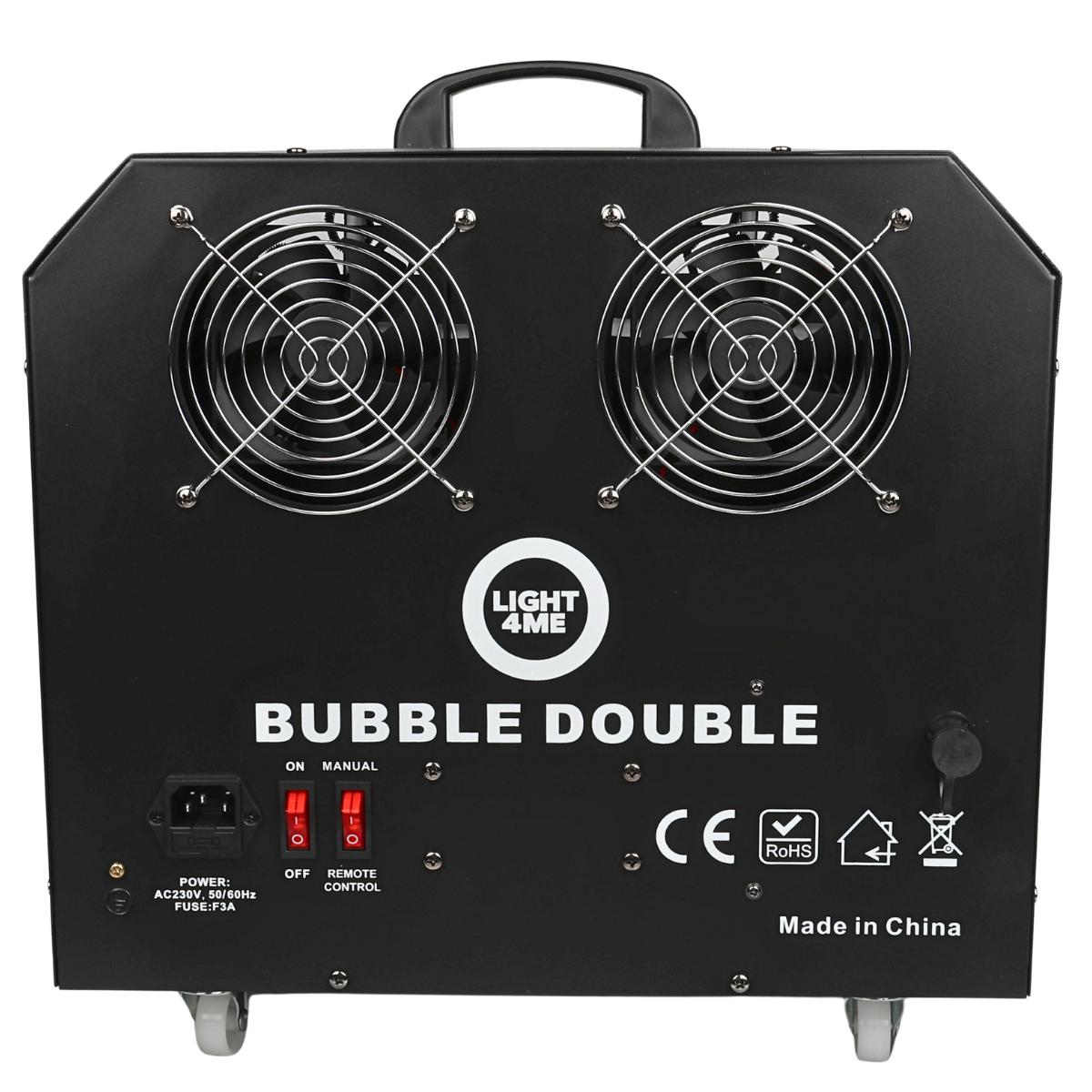 LIGHT4ME BUBBLE DOUBLE Bubble Machines 300W black