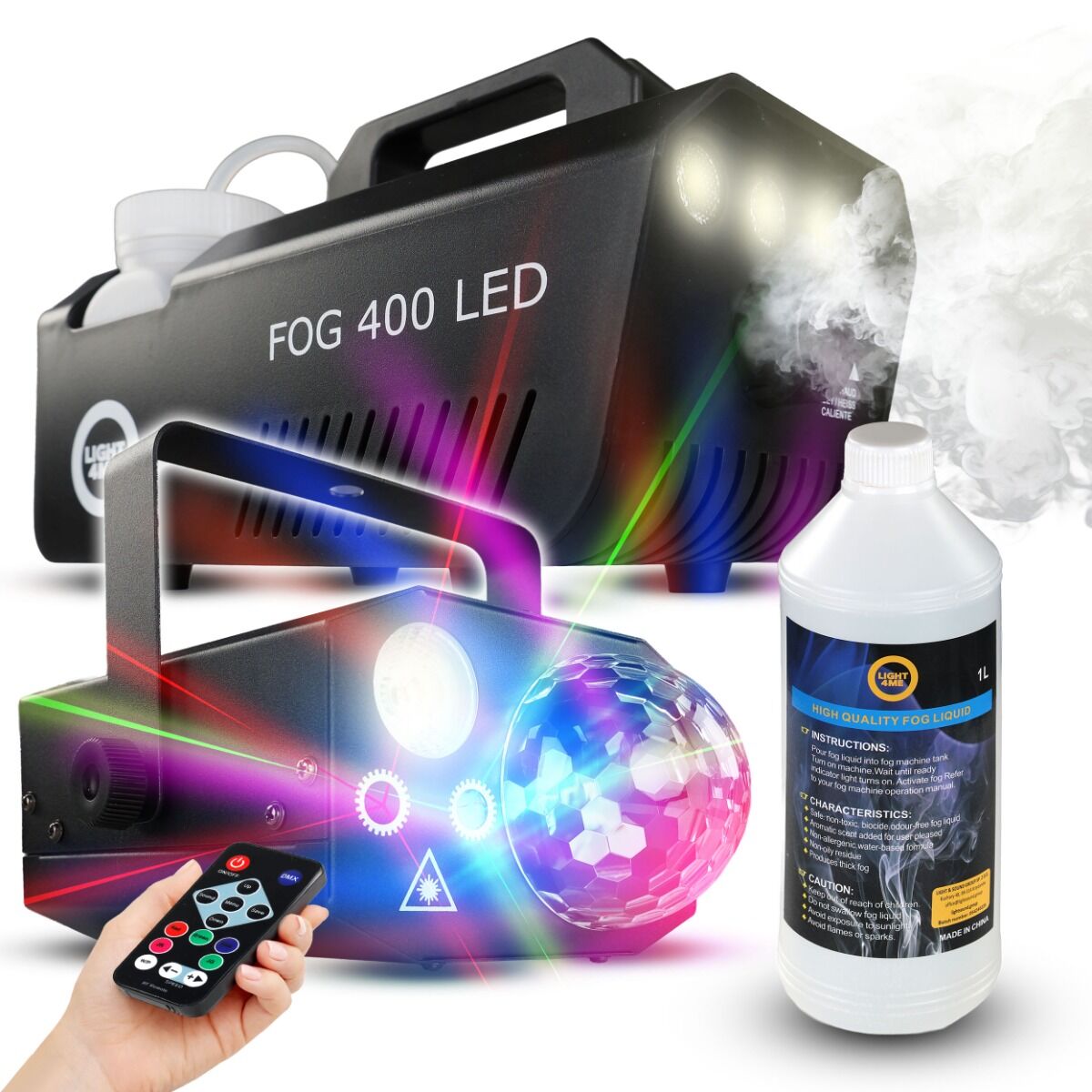 LIGHT4ME GIG SET 1 fog machine 400W LED fluid