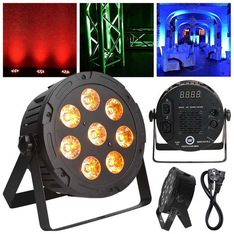LIGHT4ME PENTA PAR 8x12W MKII RGBWA LED slim