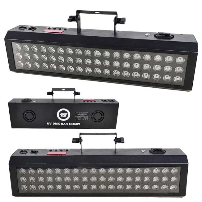LIGHT4ME UV DMX BAR 54X3W list of light effects