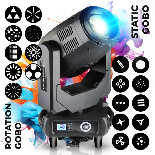 LIGHT4ME VENOM HYBRID 280W Hybrid Moving Head