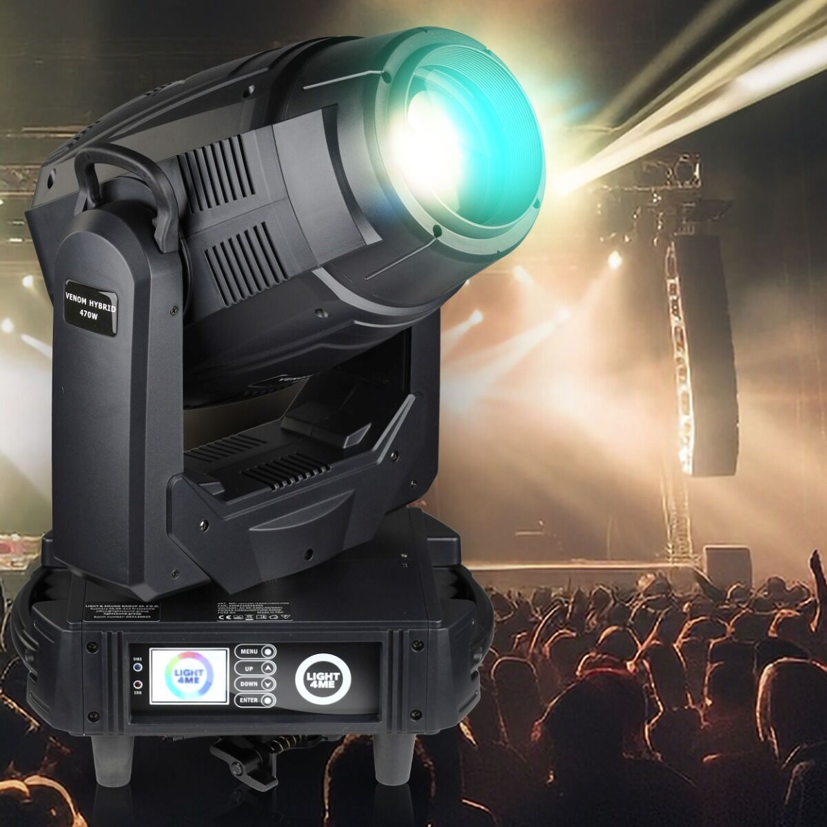 LIGHT4ME VENOM HYBRID 470W hybrid moving head
