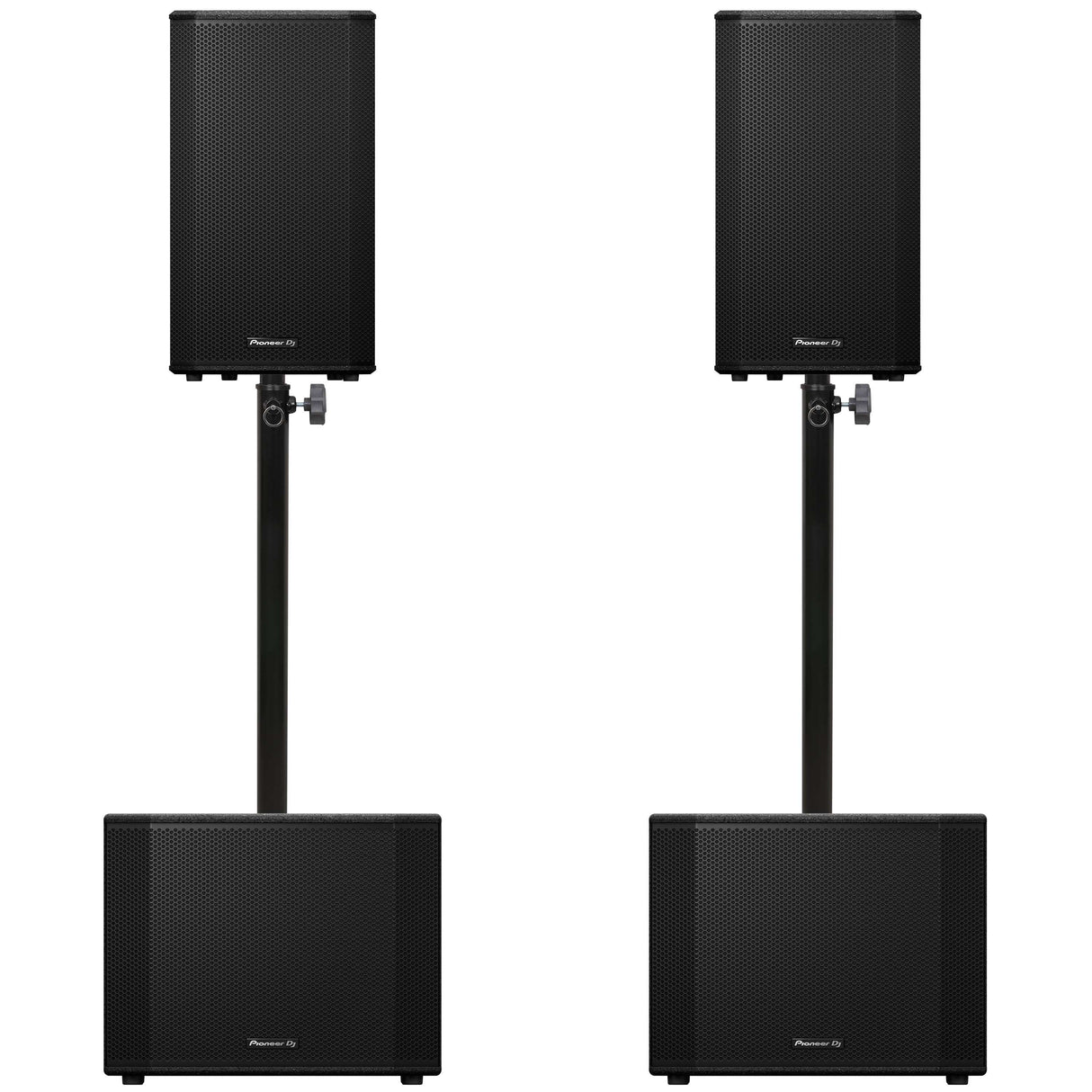 Pioneer DJ 2x XPRS-1152ST + 2x XPRS-122 Bundle