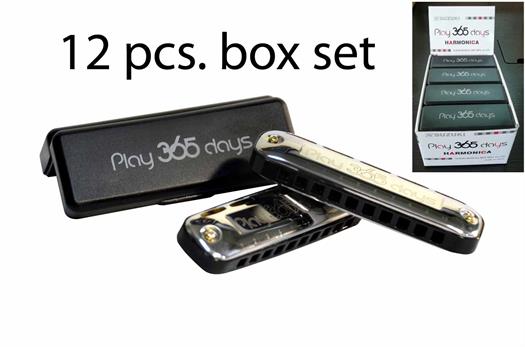 Suzuki harmonica Play 365 days metal series - 12 pcs bundle