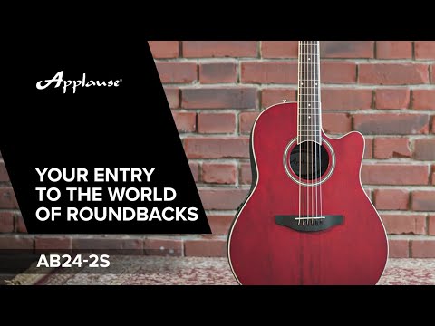 Applause E-Acoustic Guitars AB24II CS Mid Cutaway - Ruby Red Satin (AB24-2S)