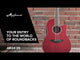 Applause E-Acoustic Guitars AB24II CS Mid Cutaway - Ruby Red Satin (AB24-2S)