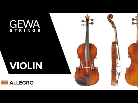 GEWA Violins Allegro - 1/4 (Ready to play incl. shaped case, Massaranduba bow, Larsen Aurora strings, transport-secured)