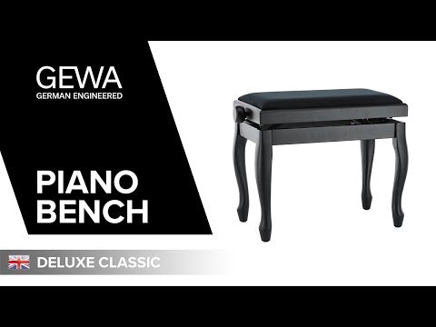 GEWA Deluxe Classic piano bench - Walnut matte