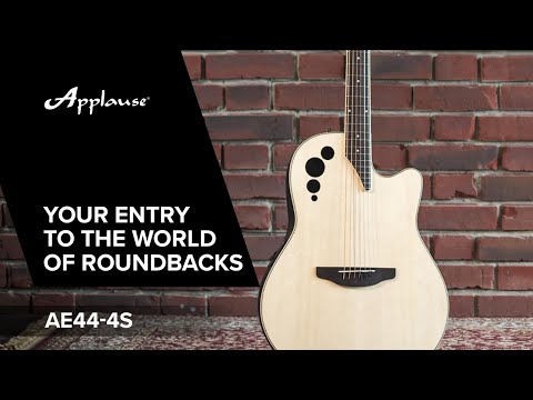 Applause E-Acoustic Guitars AE44II Mid Cutaway - Natural Satin (AE44-4S)