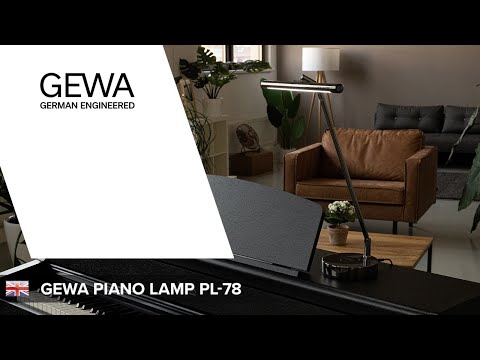 GEWA Piano lamp PL-78 - Matte Black