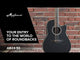 Applause E-Acoustic Guitars AB24II CS Mid Cutaway - Black Satin (AB24-5S)