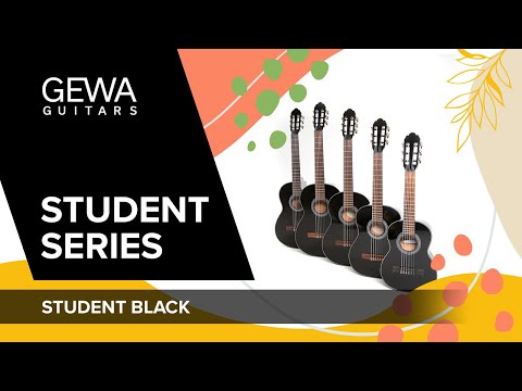 GEWA Student classical guitar black - 1/4 size black