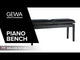 GEWA Piano bench Deluxe Double - White matte