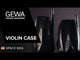 GEWA Backpack for Violins case Space Bag - Titanium 1/2 - 1/4 (33 x 63 (with bow case 66 ) x 19 cm)