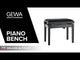 GEWA Deluxe Autolift piano bench - White matte