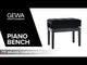 GEWA Piano bench Deluxe Compartment - Rosewood matte