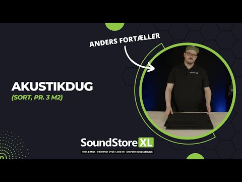 Acoustic fabric per 3 m² (Black)