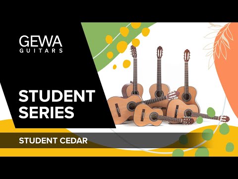 GEWA E-Acoustic classical guitar Student Cedar - E-Acoustic black