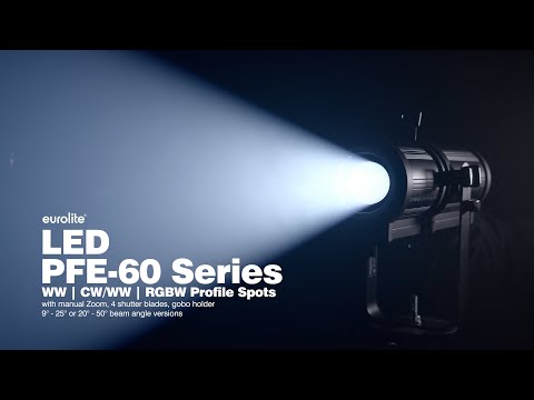 EUROLITE LED PFE-60 WW/CW Profile Spot 20-50°