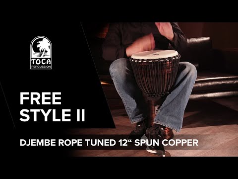 Toca Djembe Freestyle II Rope Tuned - African Sunset (TF2DJ-12AFS)