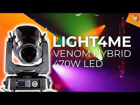LIGHT4ME VENOM HYBRID 470W hybrid moving head