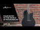 Applause E-Acoustic Guitars AE44II Mid Cutaway - Black Satin (AE44-5S)