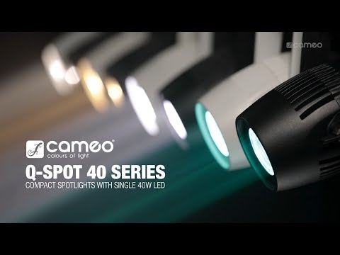 Cameo Q-SPOT 40 TW - Compact spot with 40 W adjustable white LED, finished in black
