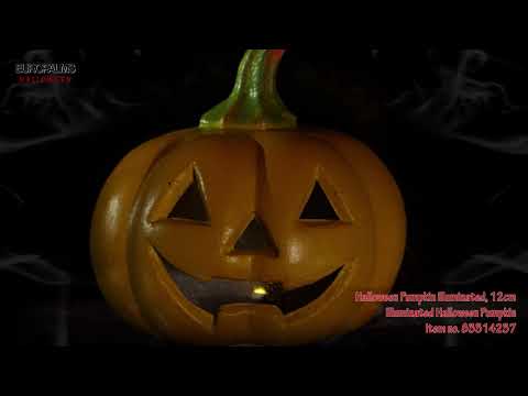 Halloween pumpkin with LED 12cm