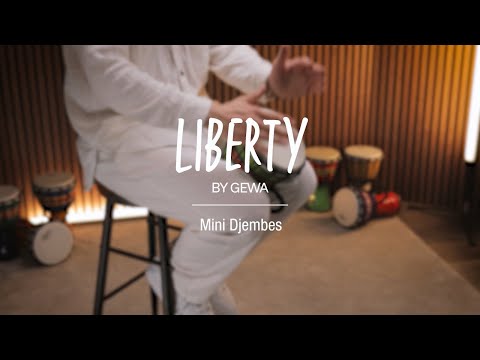 GEWA Djembe Liberty Series Rope Tuned - 7" White