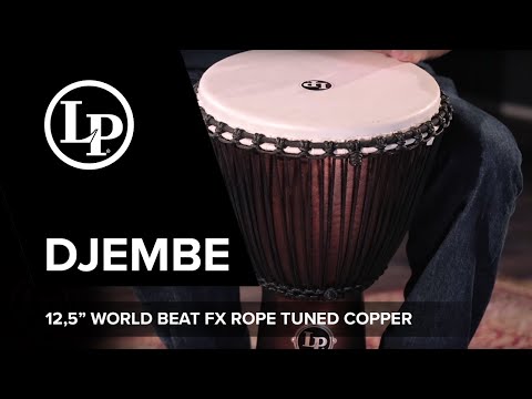 Latin Percussion Djembe World Beat FX Rope Tuned - Blue (LP725B)