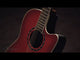 Ovation E-Acoustic Guitars Standard Balladeer Deep Contour Cutaway - Cherry Cherry Burst (2771AX-CCB-G)