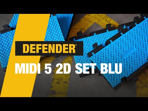 Defender MIDI 5 2D SET BLU - Modular system, 5 channels | SET blue | wheelchair-friendly transition | height 5.4 cm