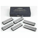 Suzuki Promaster MR-350 Harmonicas bundle with 6 keys - C, G, A, D, F, Bb.