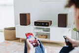 Pure Classic Stereo Hi-Fi System – DAB+, CD, Bluetooth, 100W, Walnut
