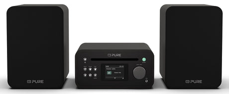Pure Classic Stereo Mini Hi-Fi System – DAB+, CD, Bluetooth, 40W, Black