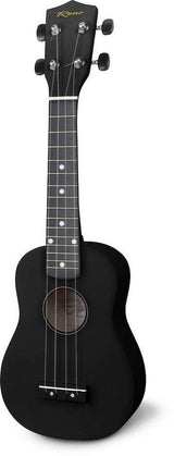 Reno RU150 Soprano Ukulele (Black) Starter Kit