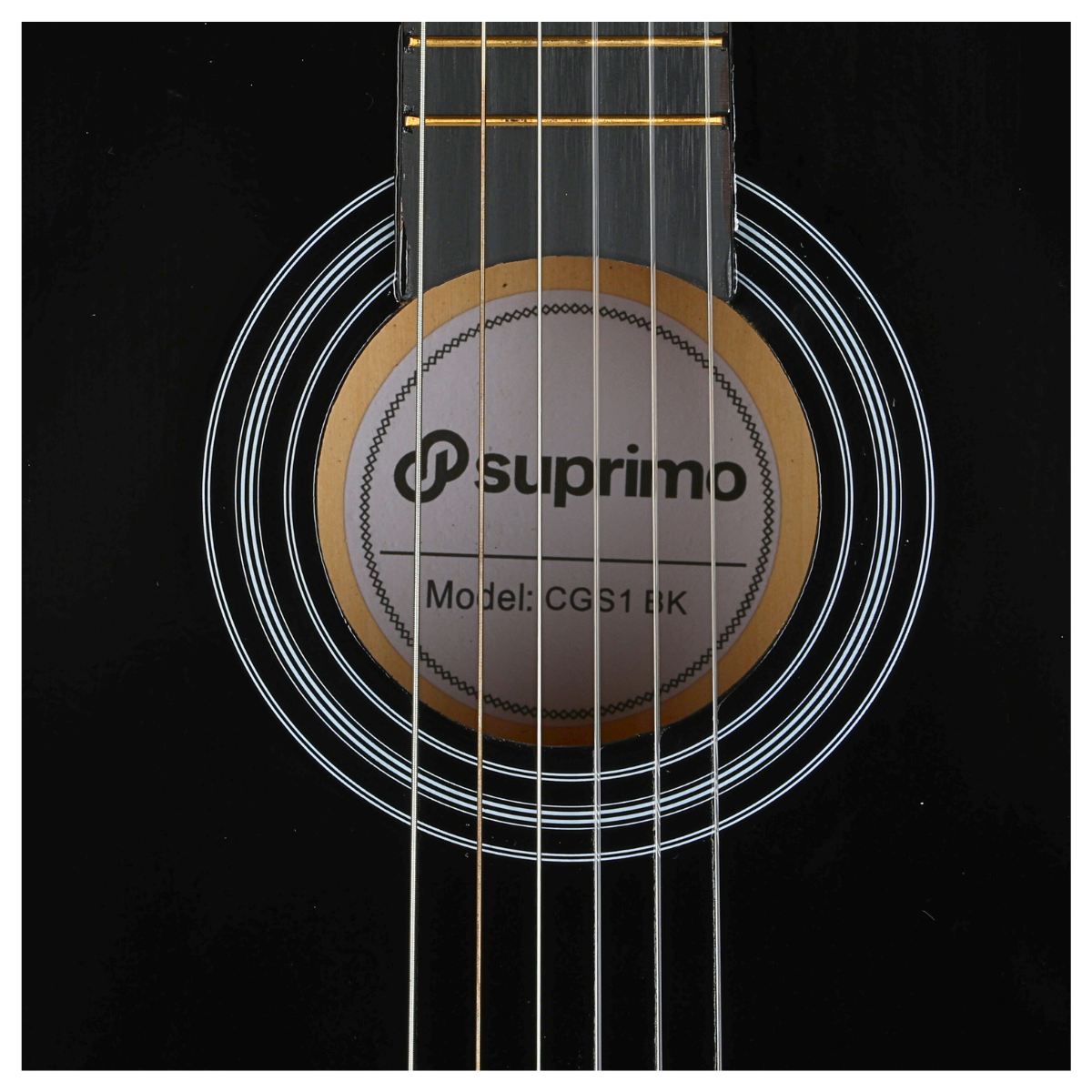 SUPRIMO CGS1 BK 4/4 classical guitar black for learning
