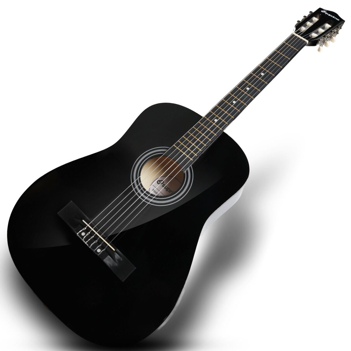 SUPRIMO CGS1 BK 4/4 classical guitar black for learning