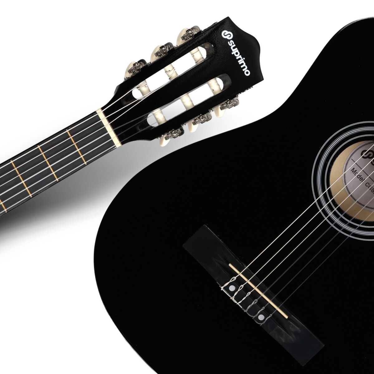 SUPRIMO CGS3 BK 4/4 classical guitar black for learning