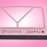 SUPRIMO Keyboard 61 Tangenter Pink med Mikrofon og Nodestativ