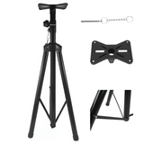 Højttalerstativ Tripod Sort med Sikkerhedspind