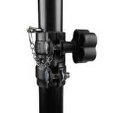 Højttalerstativ Tripod Sort med Sikkerhedspind