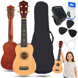 SUPRIMO UK21 SÆT NW sopran ukulele 21" naturlig