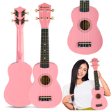 SUPRIMO UK21 PK soprano ukulele 21" pink wood