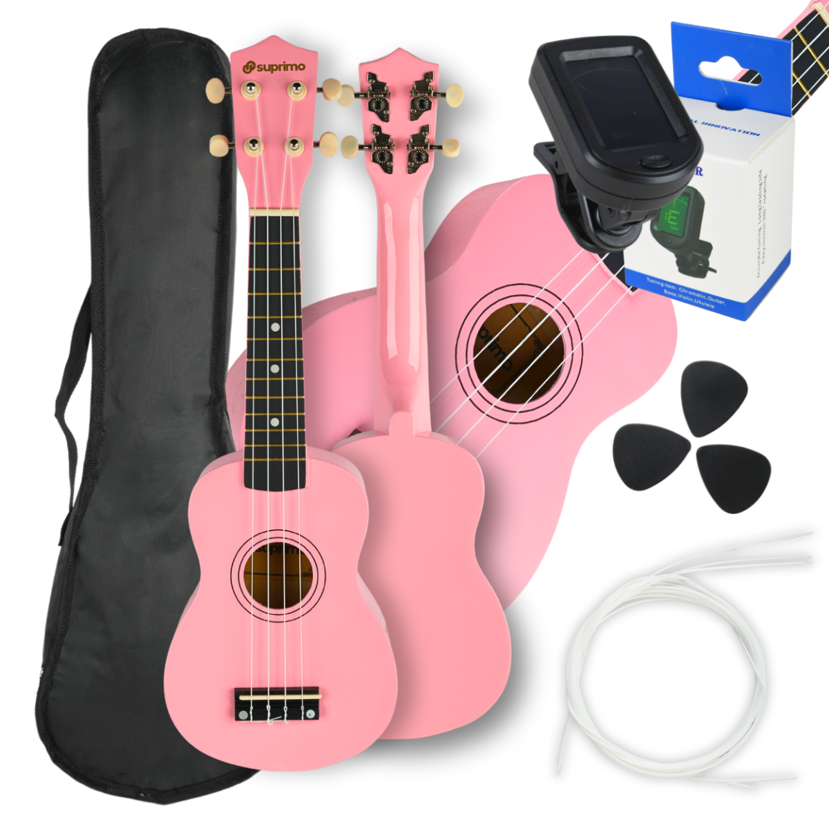SUPRIMO UK21 SET PK soprano ukulele 21" pink